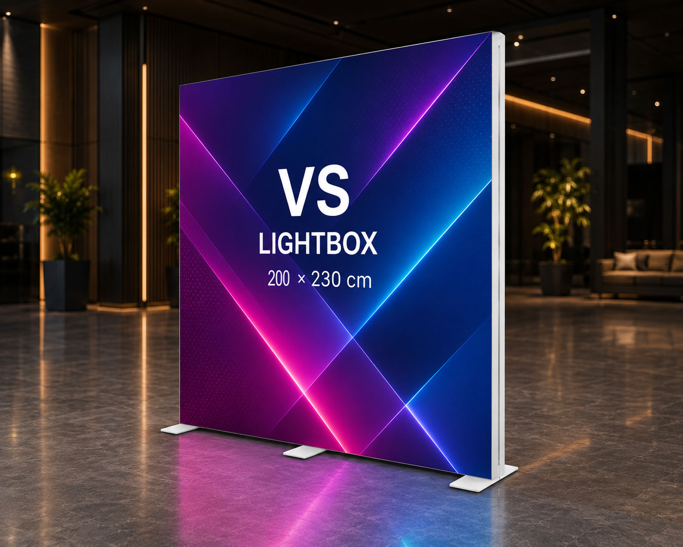 200x230 modüler lightbox stand
