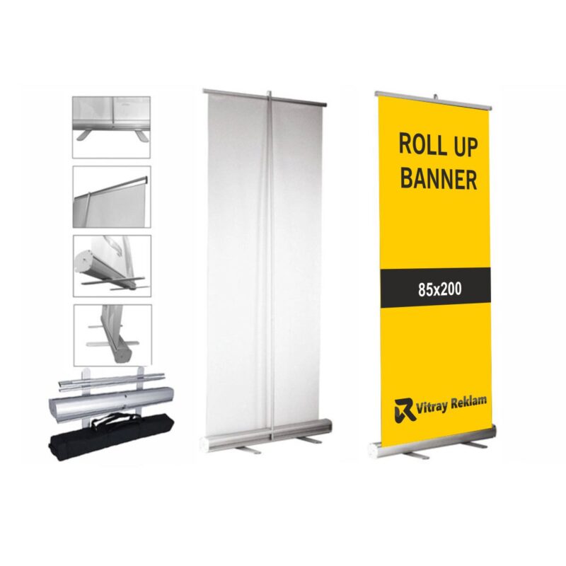 85x200 rollup banner turkiye kargolanir
