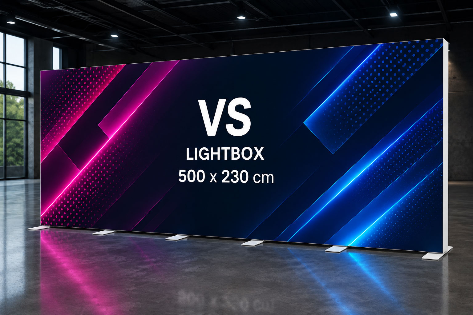 500x230 modüler lightbox stand
