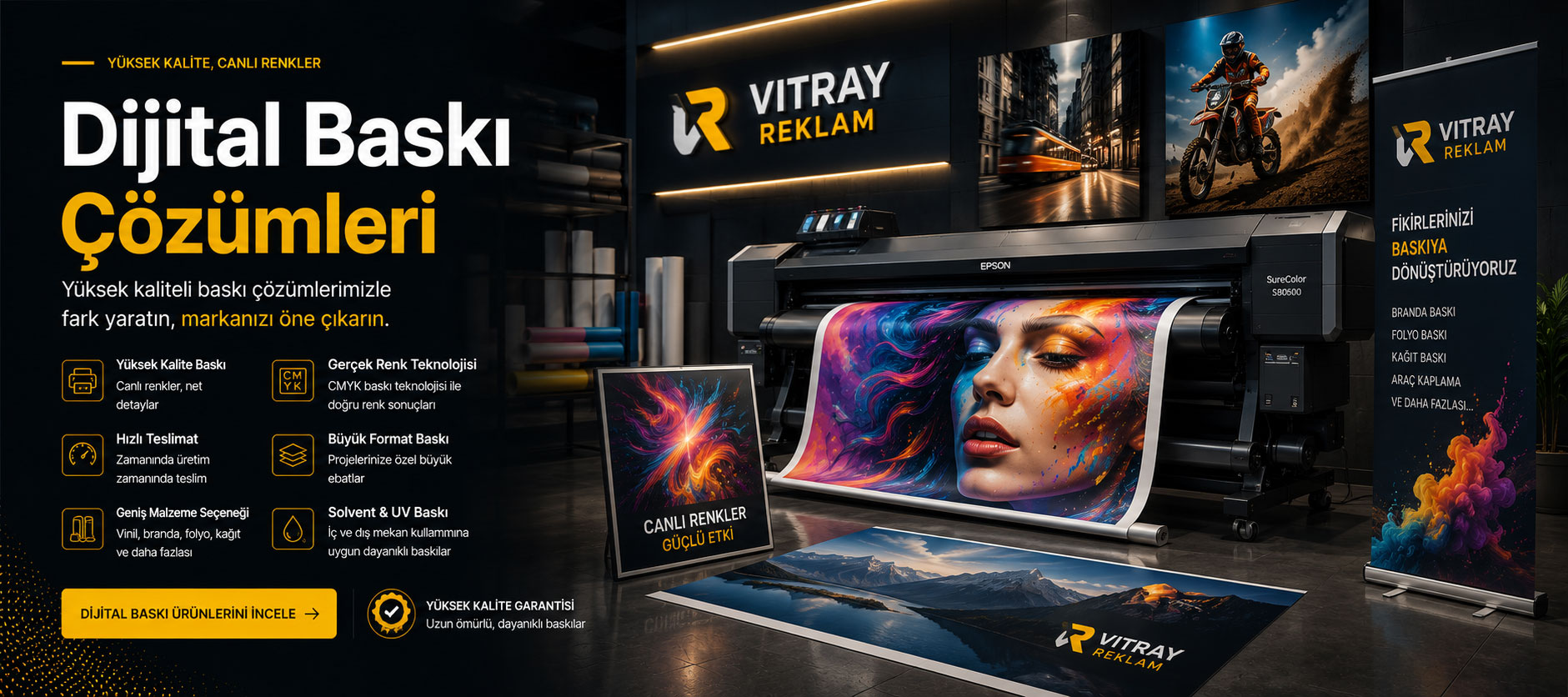 Vitray Reklam Dijital Baskı Çözümleri