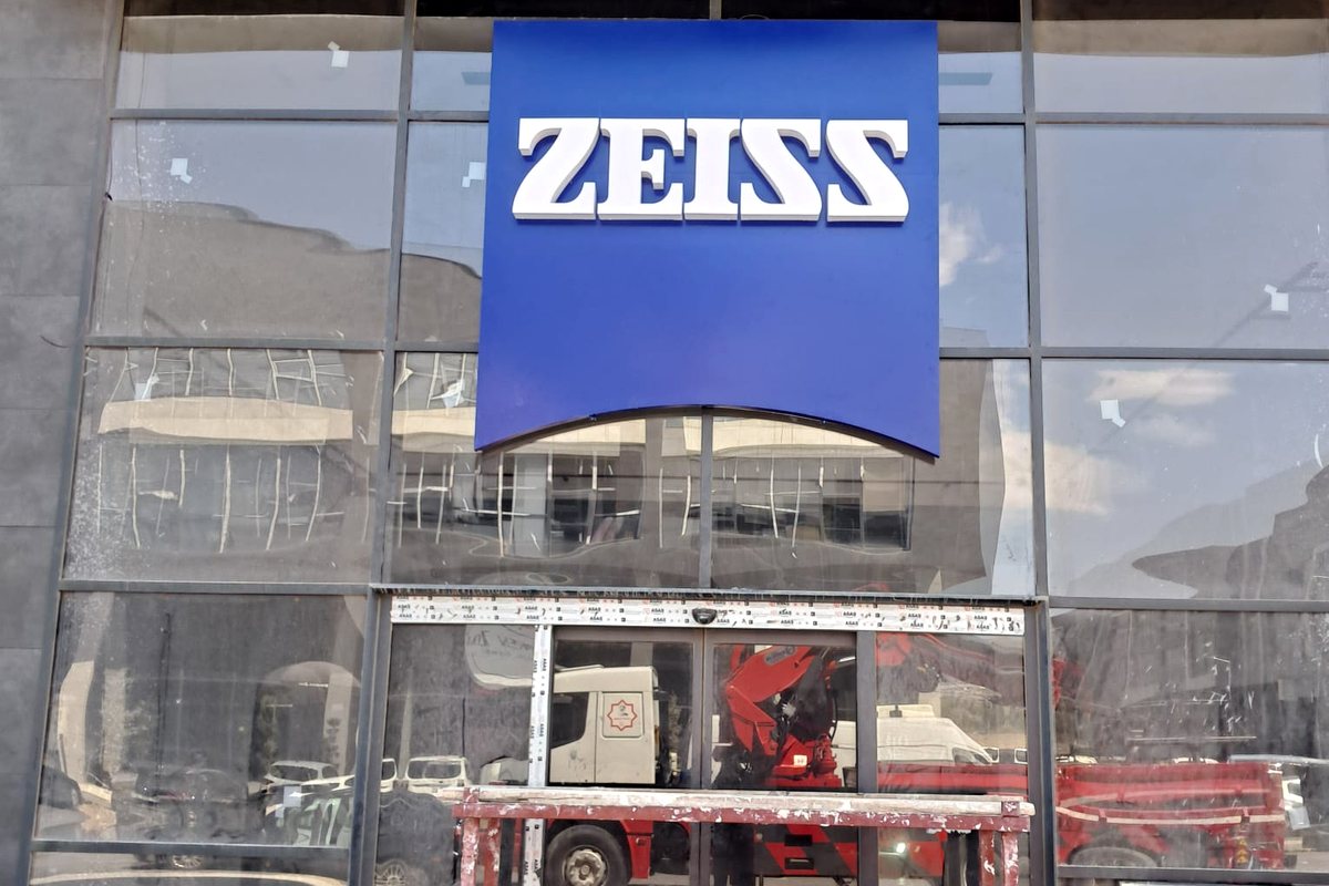 ZEISS kutu harf cephe tabelası uygulaması Ankara